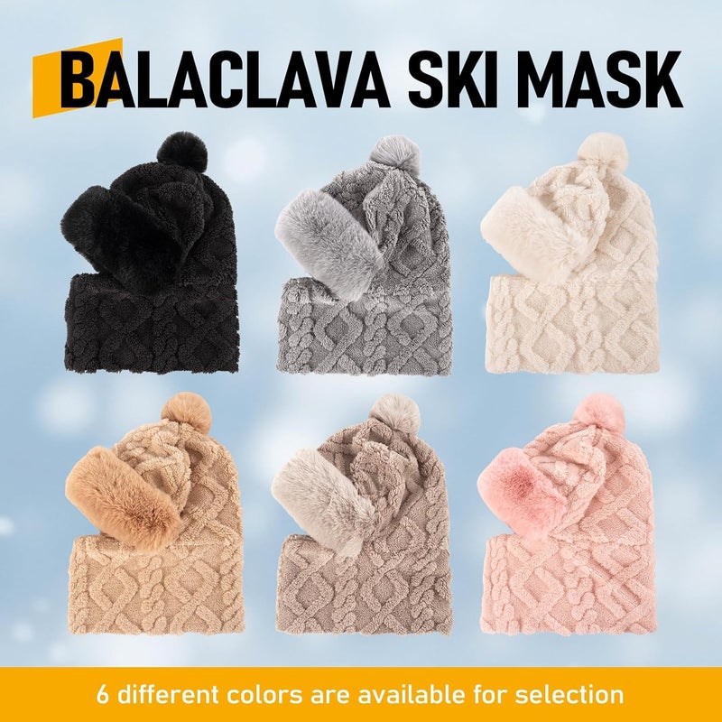 JOYPICKS Balaclava Ski Mask for Women Men, Winter Fleece Wind-Resistant Warm Face Cover and Neck Warmer for Cycling Motorcycle Skiing - Image 5